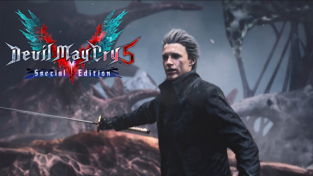 El personaje Vergil se muestra en un gameplay de Devil May Cry 5 Special Edition