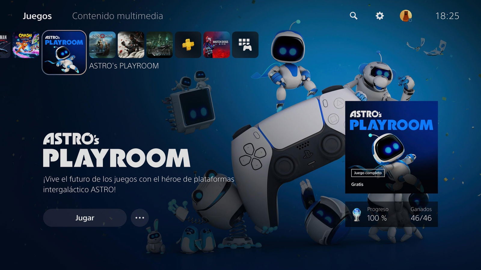 La navegación por la interfaz de PS5 es muy cómoda e intuitiva, además de totalmente personalizable