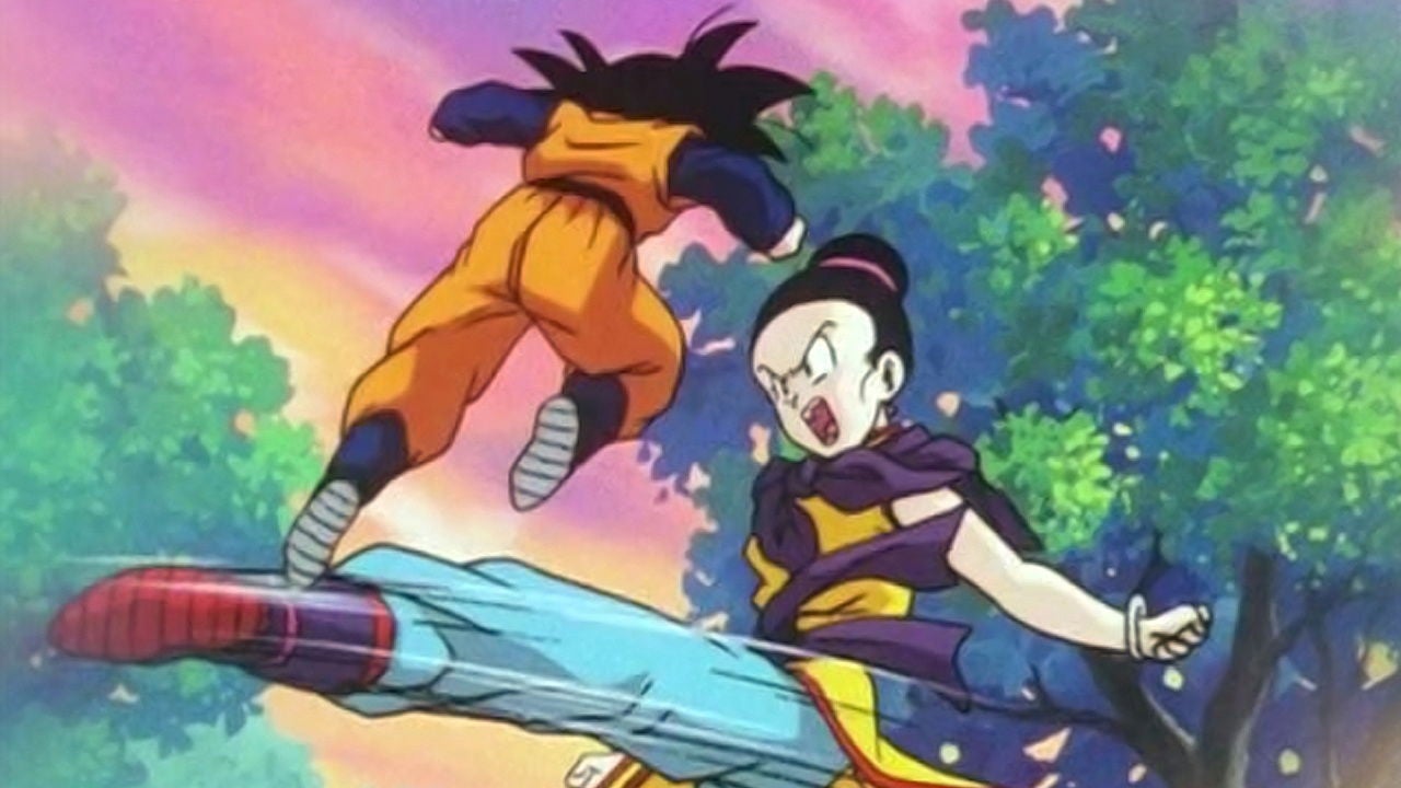 Chi-Chi entrenando con Goten Dragon Ball Super: SUper hero