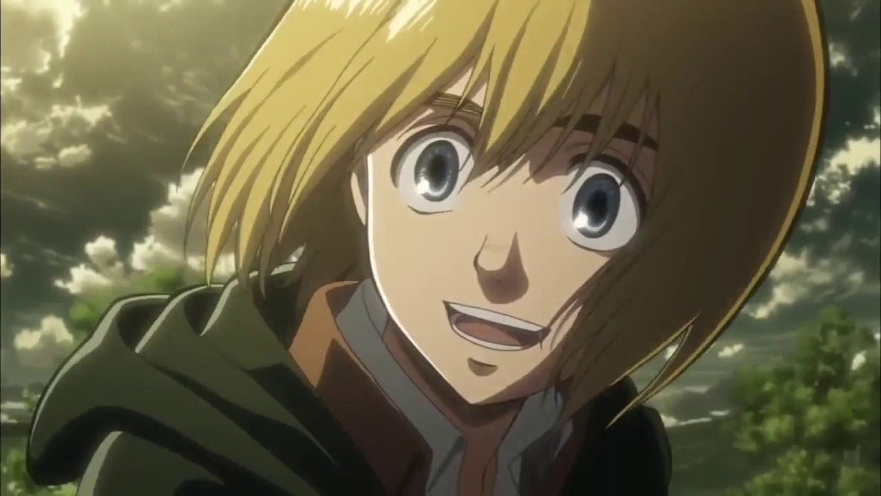 Armin Arlert es un personaje más débil físicamente.