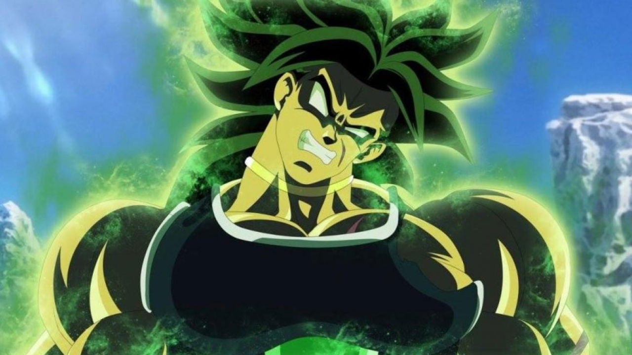 Broly transformado en Super Saiyan.