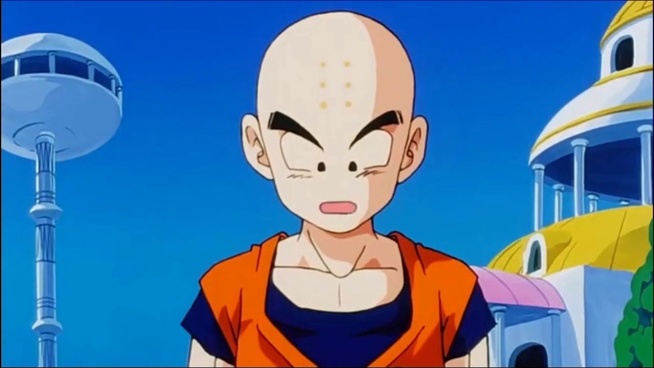 Krilin pide que le quiten las bombas a los androides.