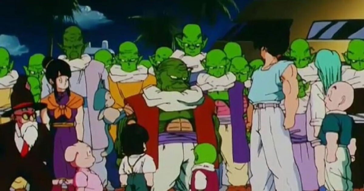 Los namekianos son trasladados a la Tierra para salvarlos.