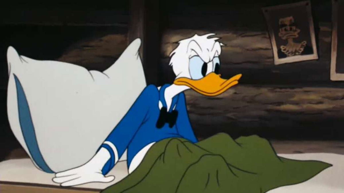 El Pato Donald es malhumorado.