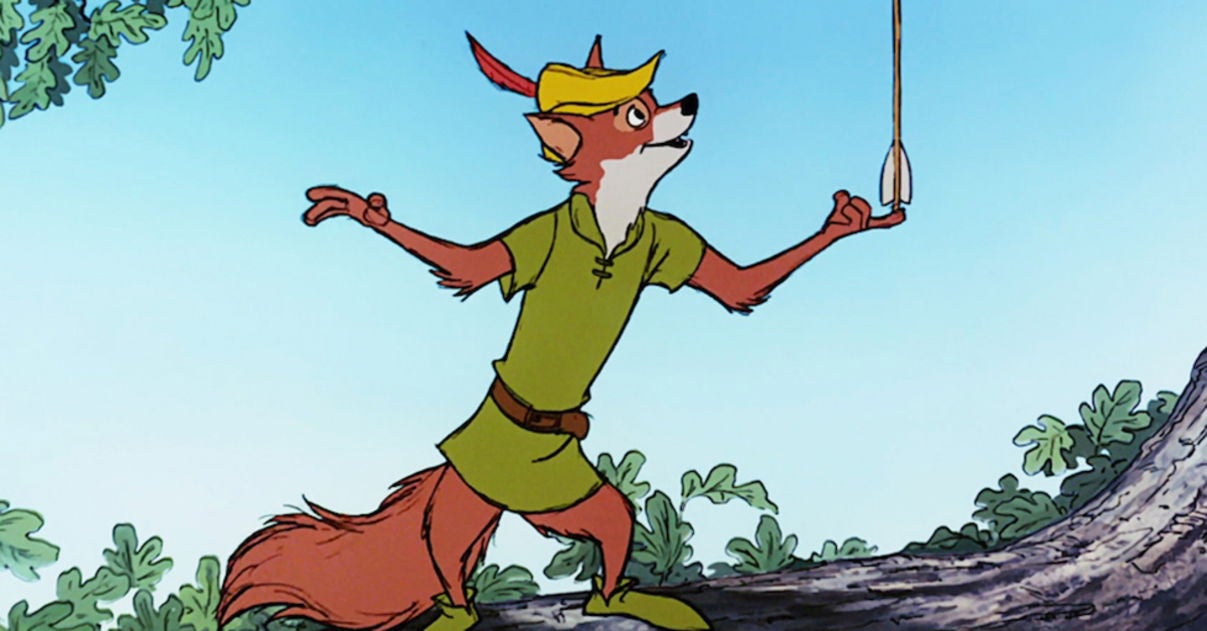 Robin Hood fue representado como un zorro muy astuto.