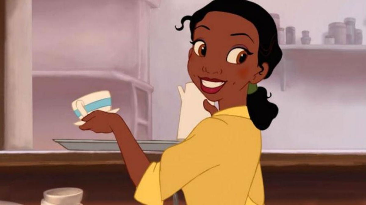 Tiana es trabajadora y quiere abrir un restaurante.