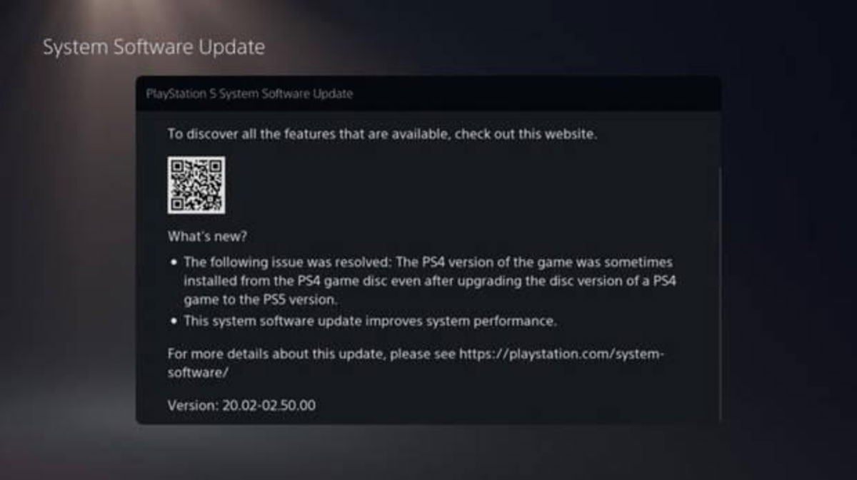 Los detalles de la nueva actualización de PS5