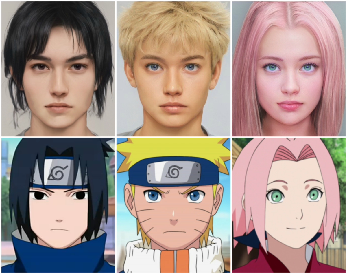 sakura naruto sasuke realistas
