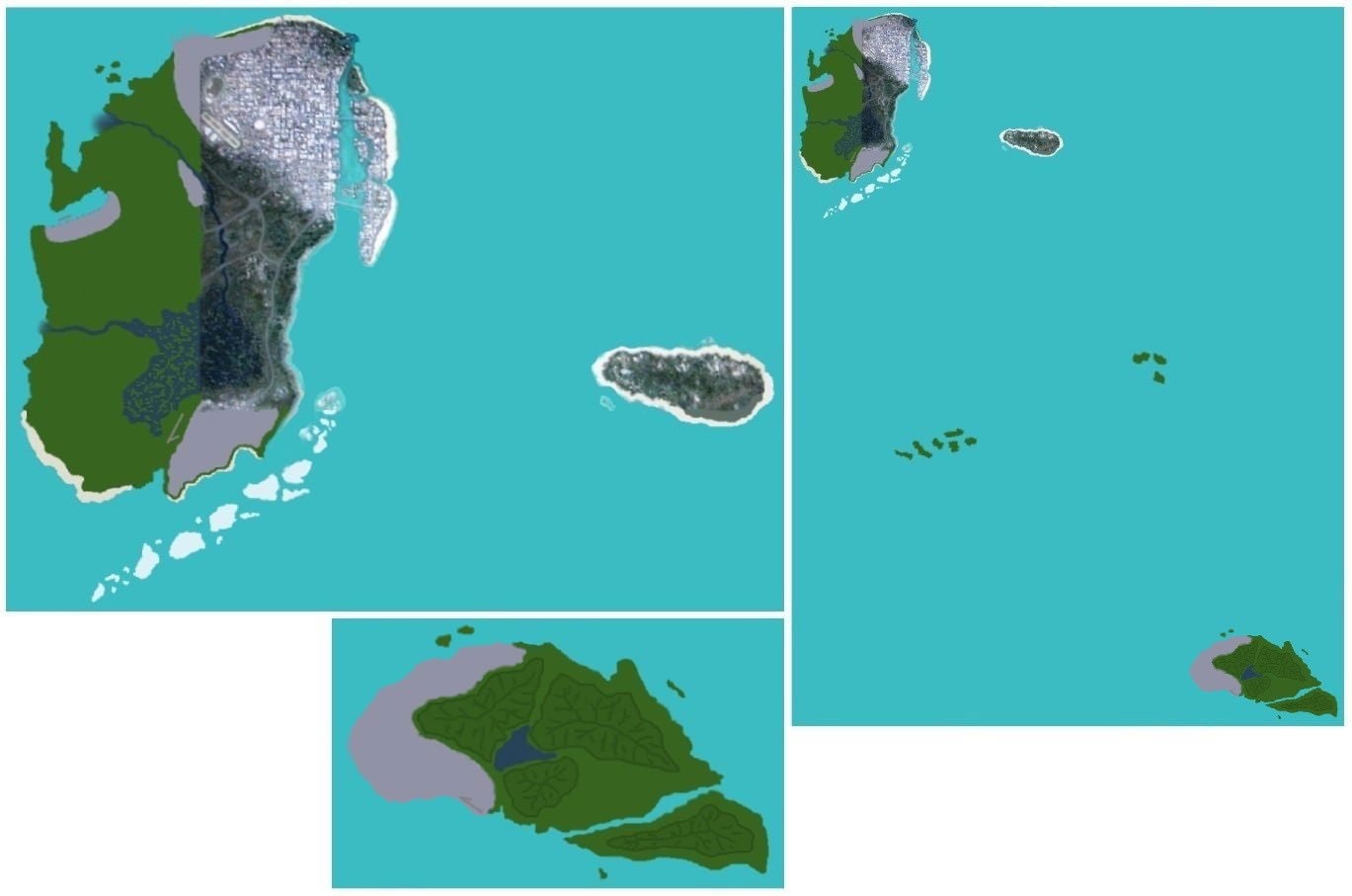 Imágenes filtradas del supuesto mapa de GTA VI.