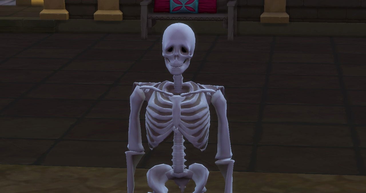 Sim esqueleto en Los Sims 4
