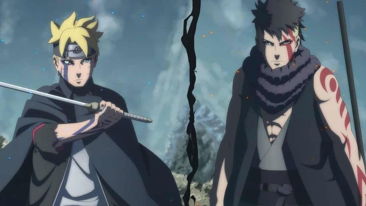 Boruto y Kawaki en el presagio futuro