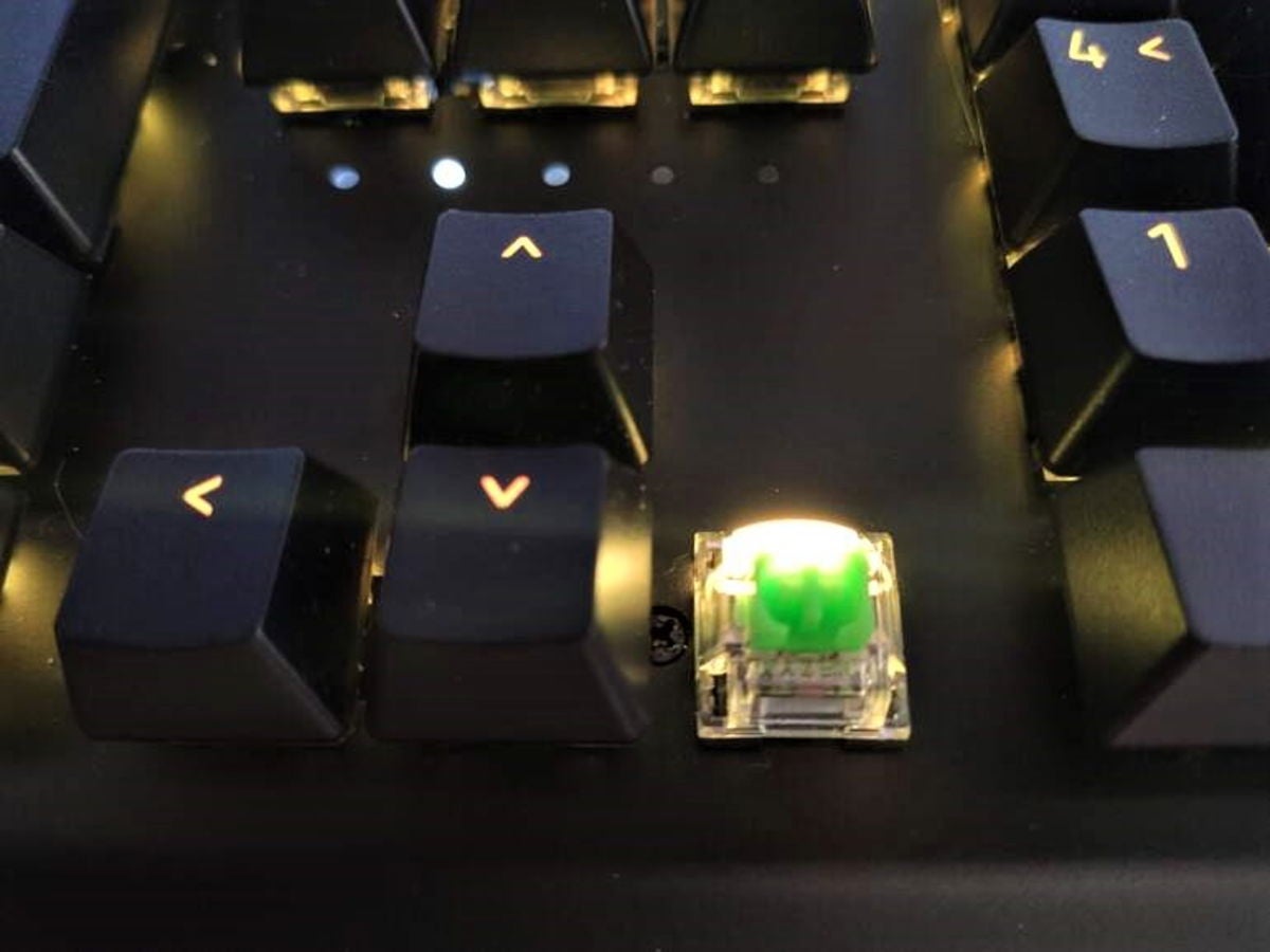 Los switches verdes son más ruidosos que los amarillos