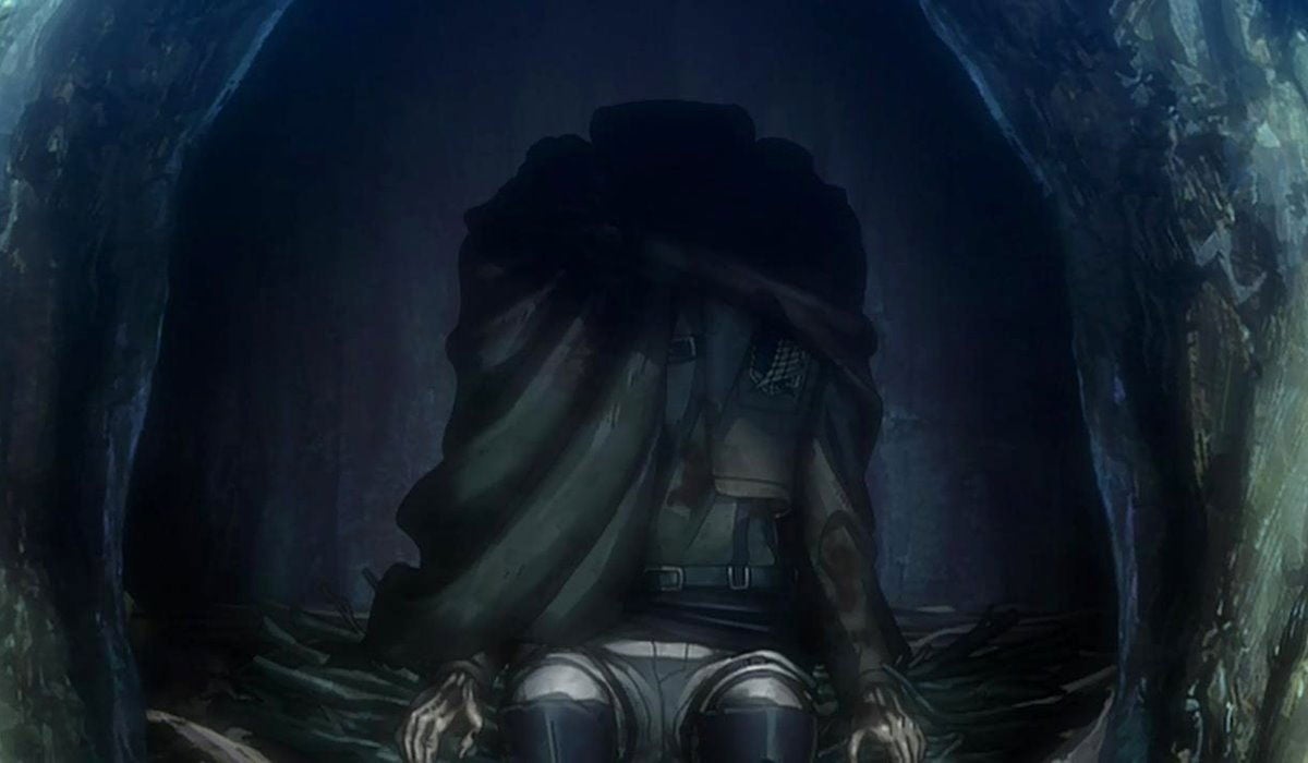 Soldado comido por un Titán Puro en Ataque a los Titanes: el diario de Ilse