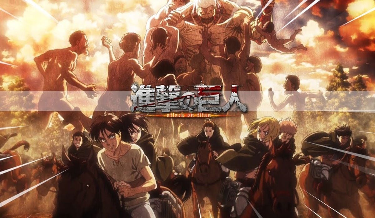 Ejército de Paradis contra el Titán Acorazado en Ataque a los Titanes