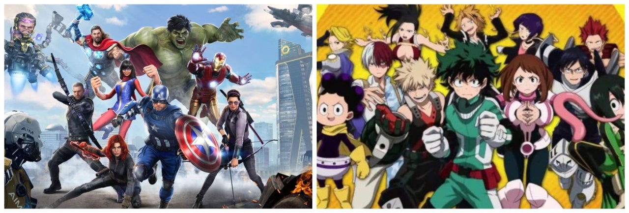 My Hero Academia presentó a los Avengers como villanos