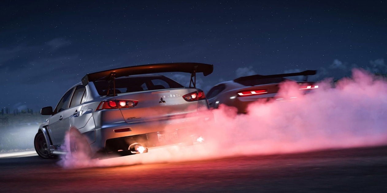 Derrape en Forza Horizon 5.