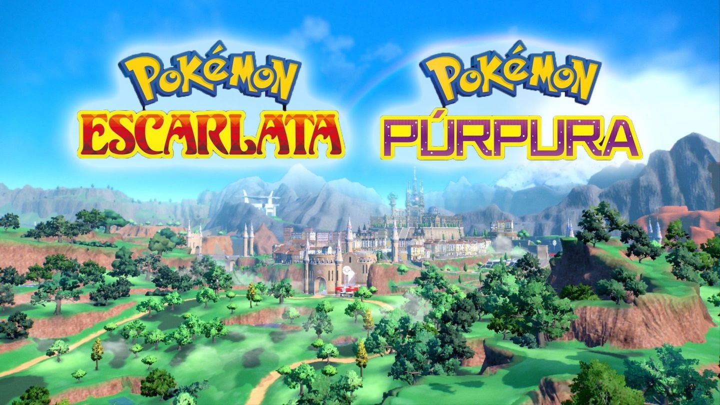 Logos de Pokémon Escarlata y Púrpura
