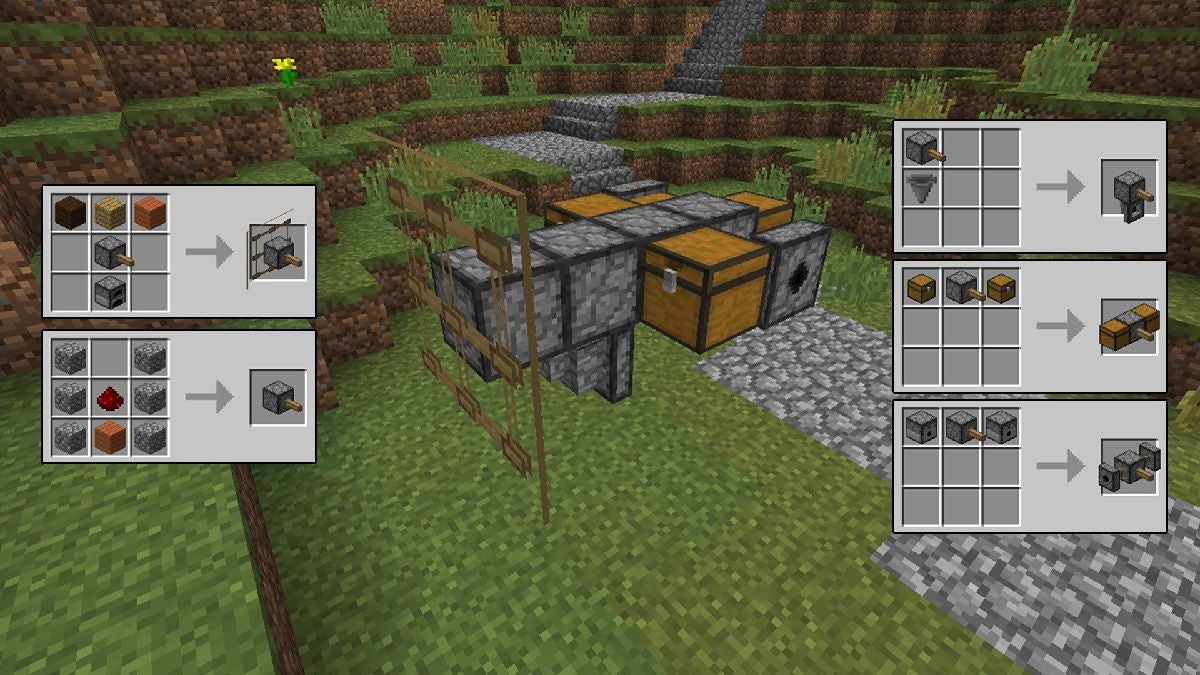 El mod Caterpillar puede crear complejos mecanismos.