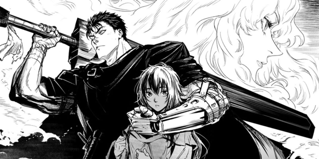 Griffith, Casca y Guts son los tres personajes principales de Berserk.
