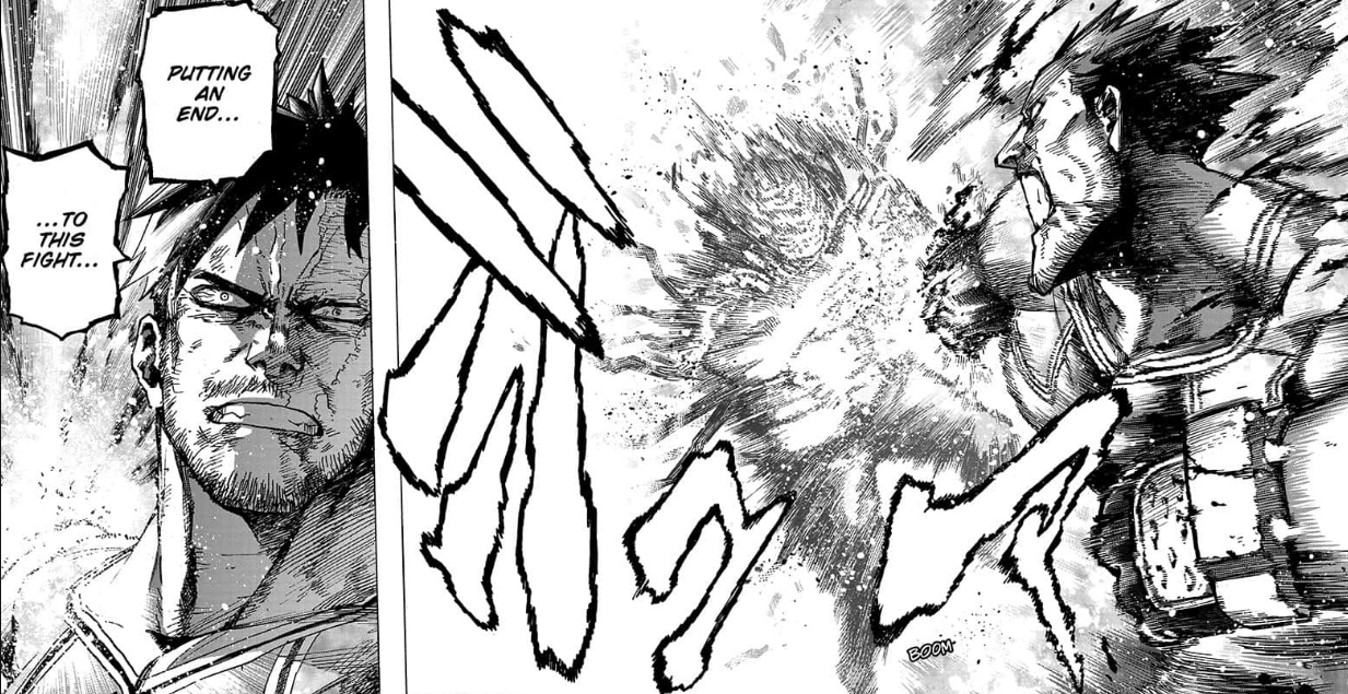 En My Hero Academia 356, Endeavor atestó un golpe final en contra de All For One.