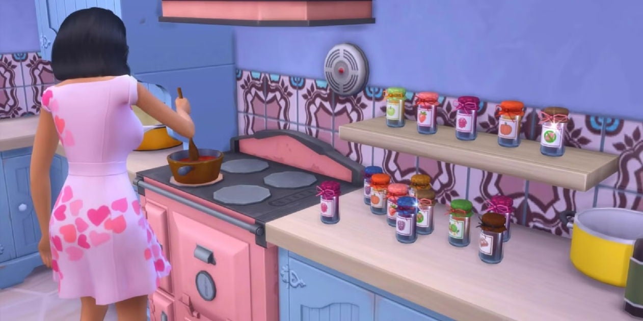Puedes hacer muchos sabores de mermelada en Los Sims 4