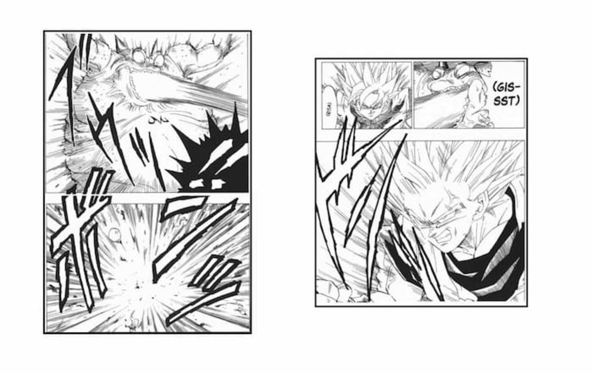 Yakon no pudo soportar todo el poder que Goku estaba liberando y terminó explotando por completo