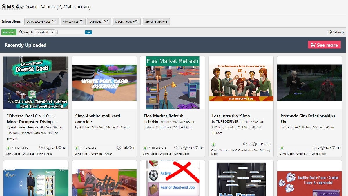 Mod The Sims tiene muchísimo contenido para el simulador