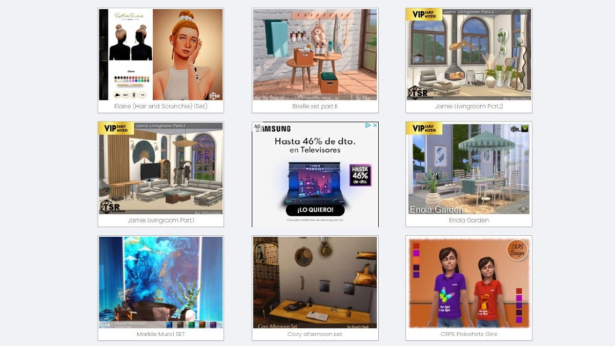 The Sims Resource es la página de mods más popular