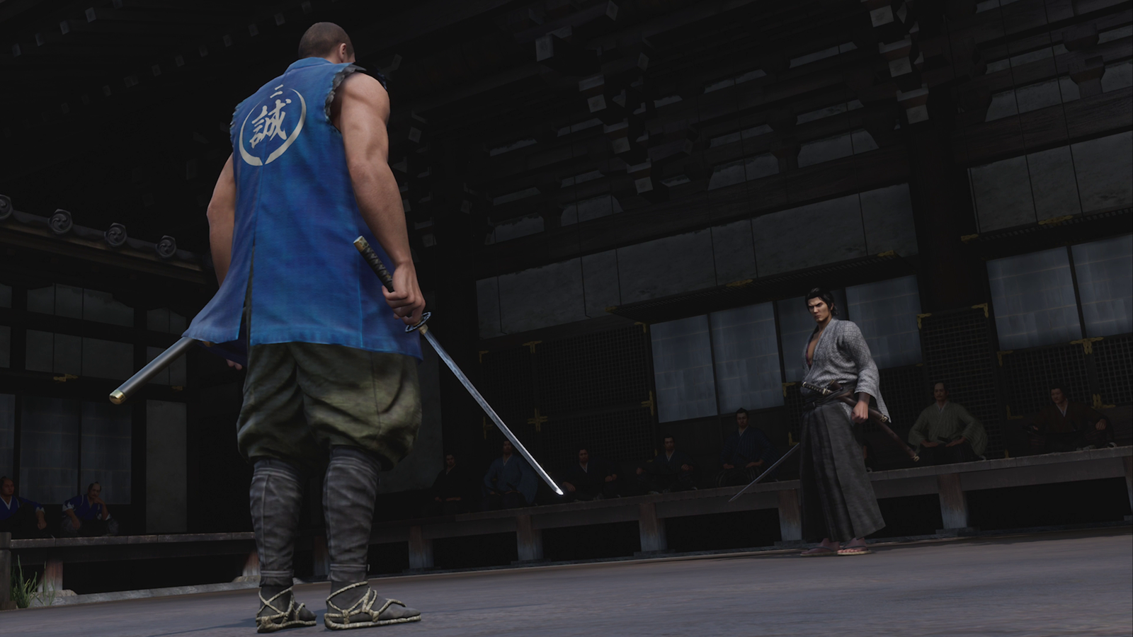 Nagakura Shinpachi reta a Ryoma en una prueba