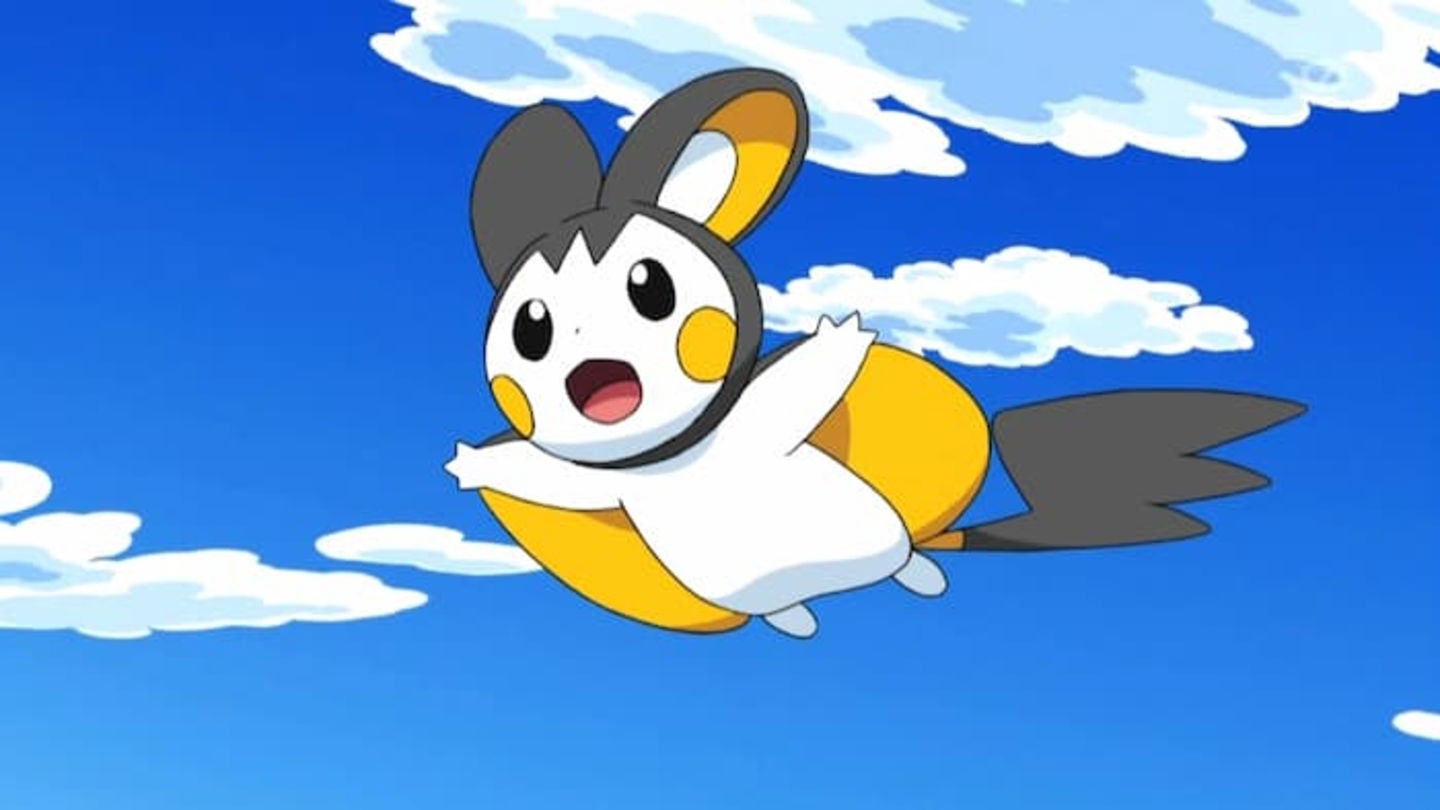 Emolga es un Pokémon que parece una ardilla voladora japonesa