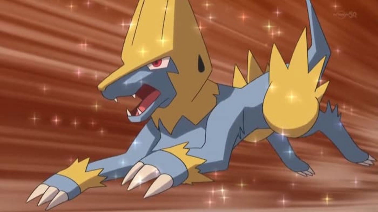 Este Pokémon parece un perro eléctrico de color azul. Suele habitar cerca de tormentas
