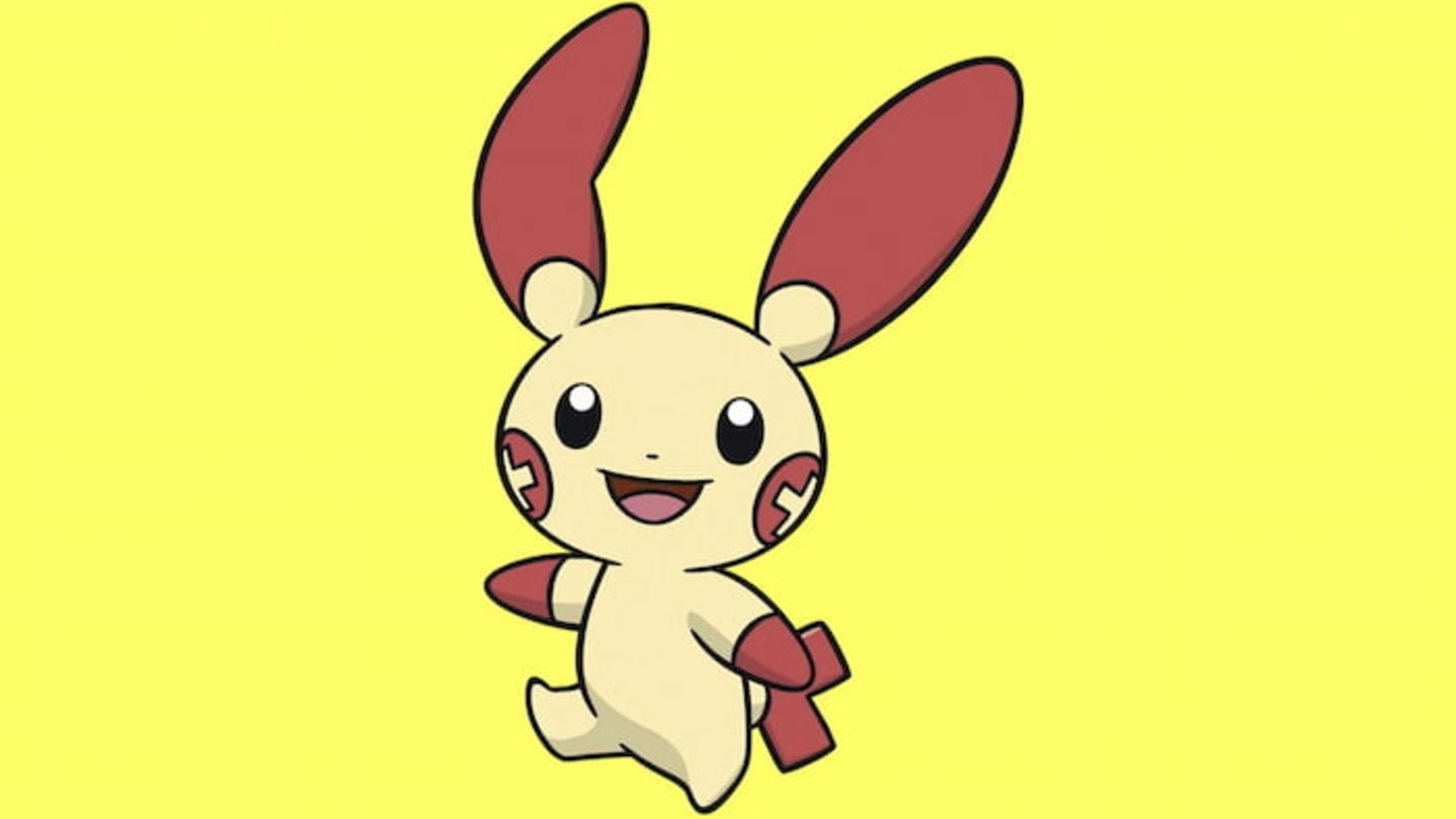 Plusle es un Pokémon eléctrico que parece tener parentesco con Minun