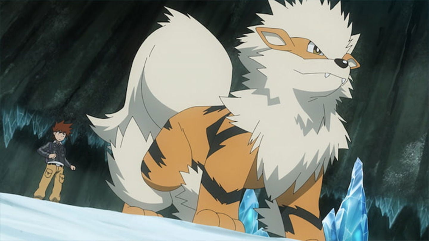 Arcanine solía ser considerado un Pokémon legendario y hay muchas estatuas en su honor