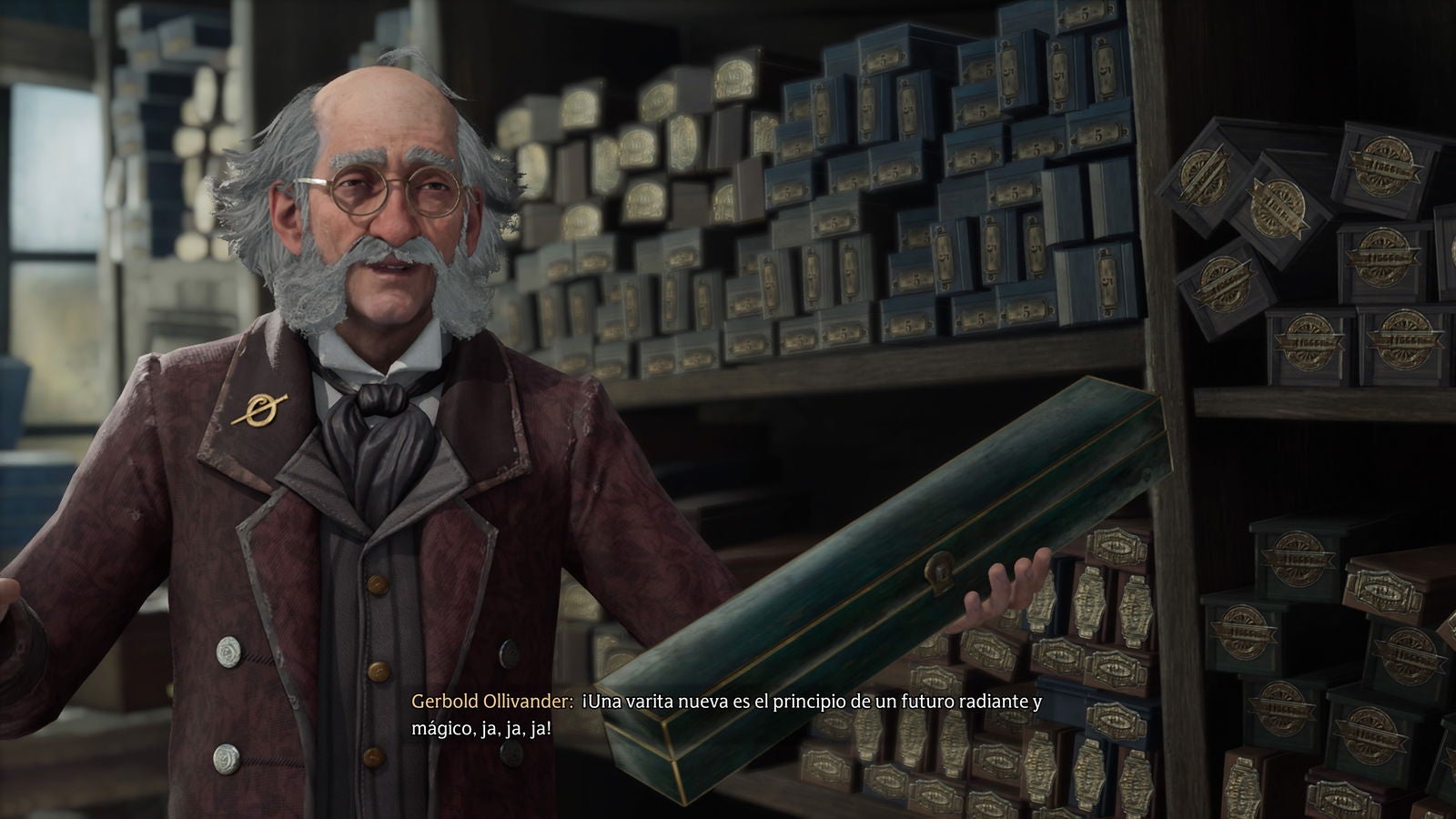 Ollivander nos hará entrega de la barita que deseemos