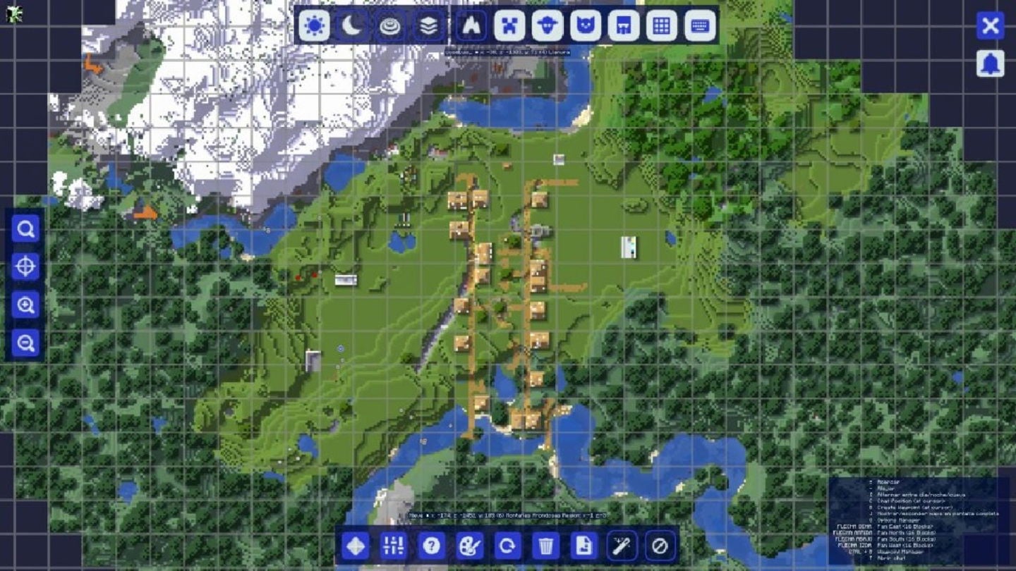 Añade un mapa de Minecraft para ver todo lo explorado