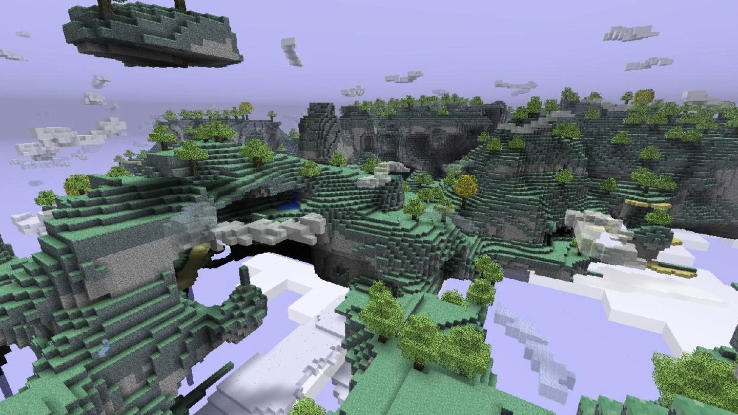 The Aether es el cielo de Minecraft compuesto por islas flotantes