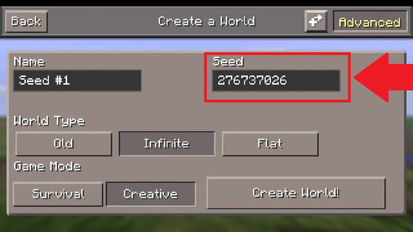 Así puedes poner semillas de Minecraft desde el menú