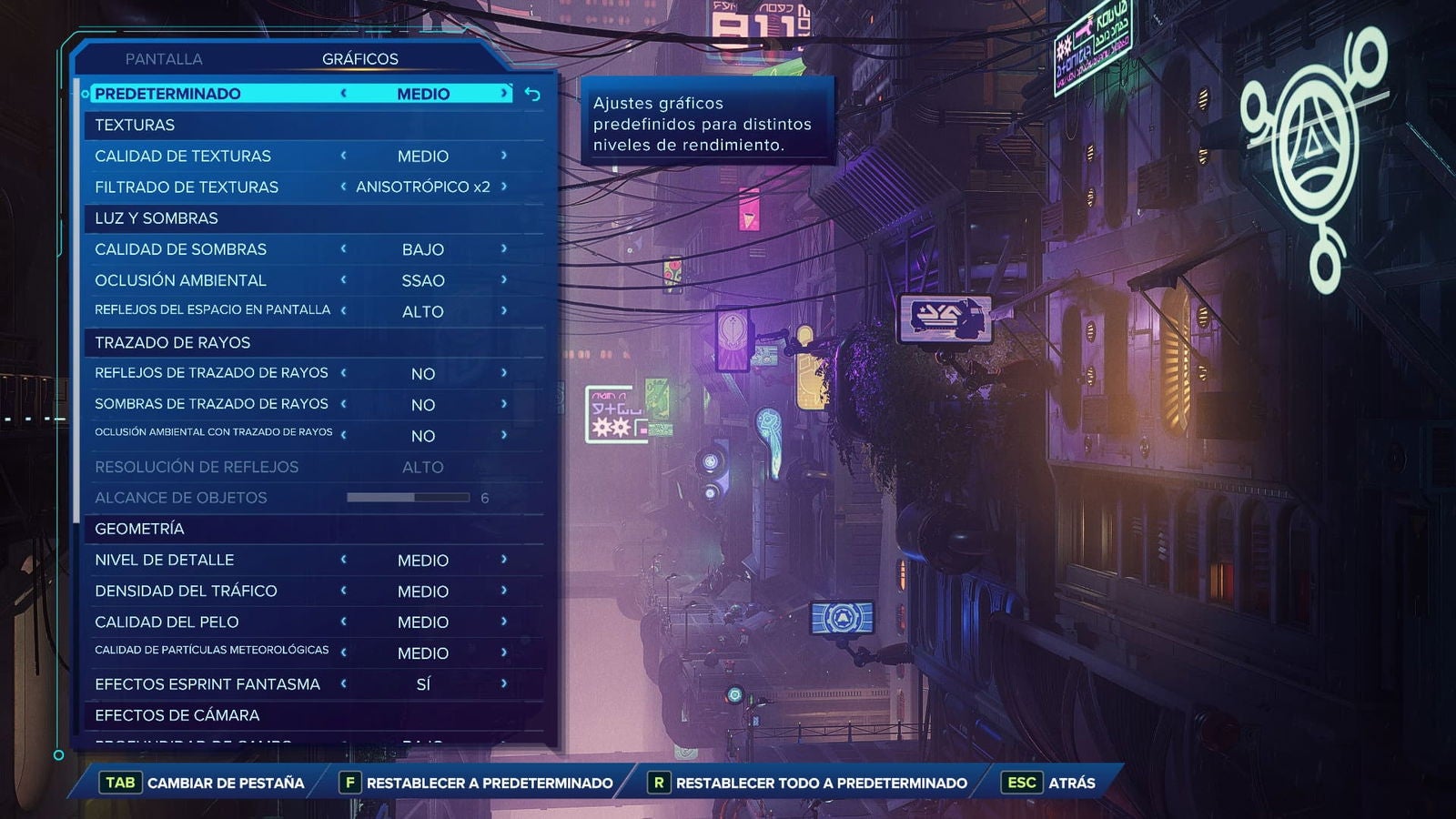 Estas son algunas de las opciones gráficas que ofrece Ratchet & Clank: Una Dimensión Aparte.