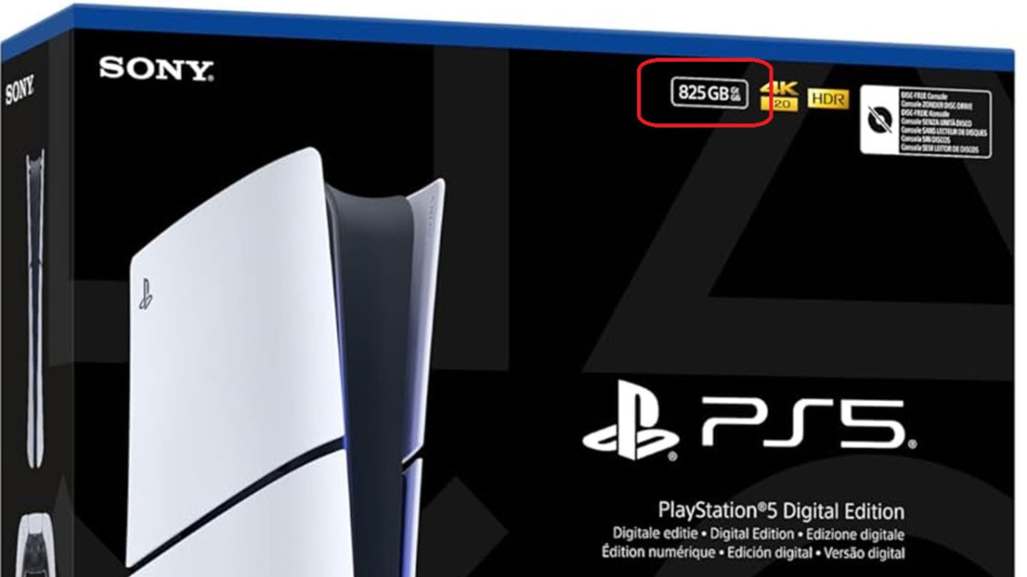 En la parte superior de la caja se puede ver la capacidad del SSD