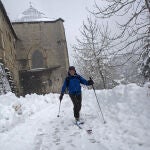 Imagan de archivo de un temporal de nieve en el norte de España