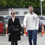 Edurne y David de Gea, felices por las calles de Manchester
