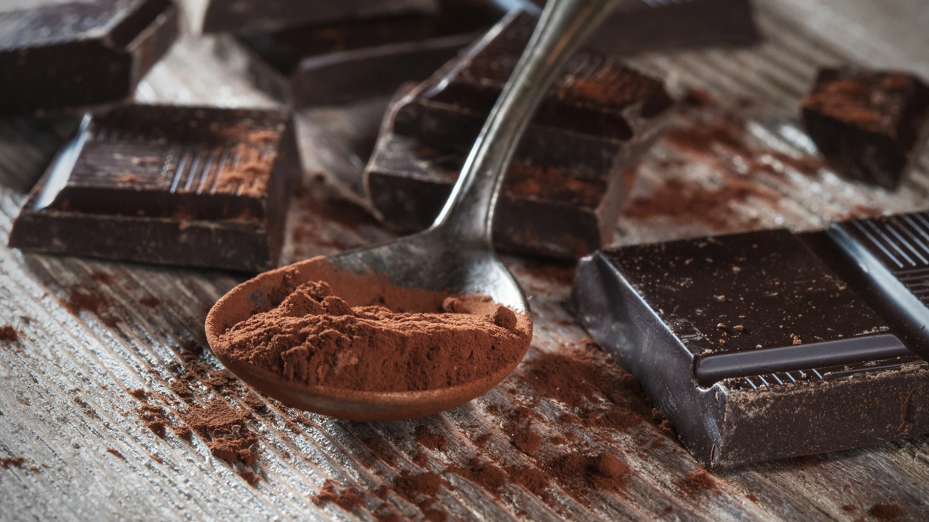 Onzas de chocolate negro