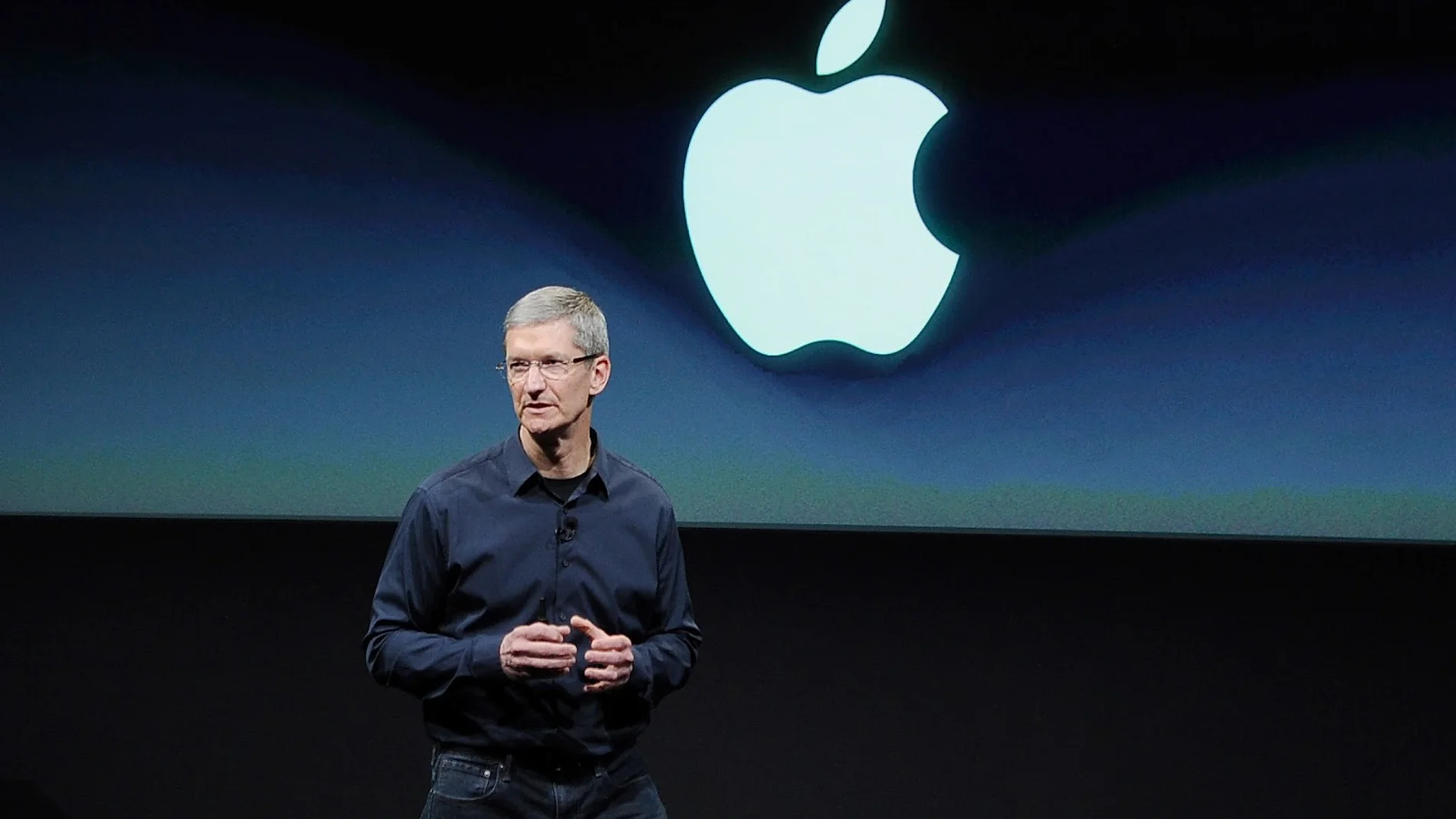 Tim Cook durante una Keynote