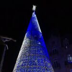 Imagen de archivo del árbol de Navidad de Vigo. 