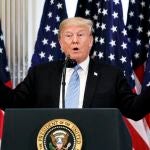 Donald Trump en un acto electoral