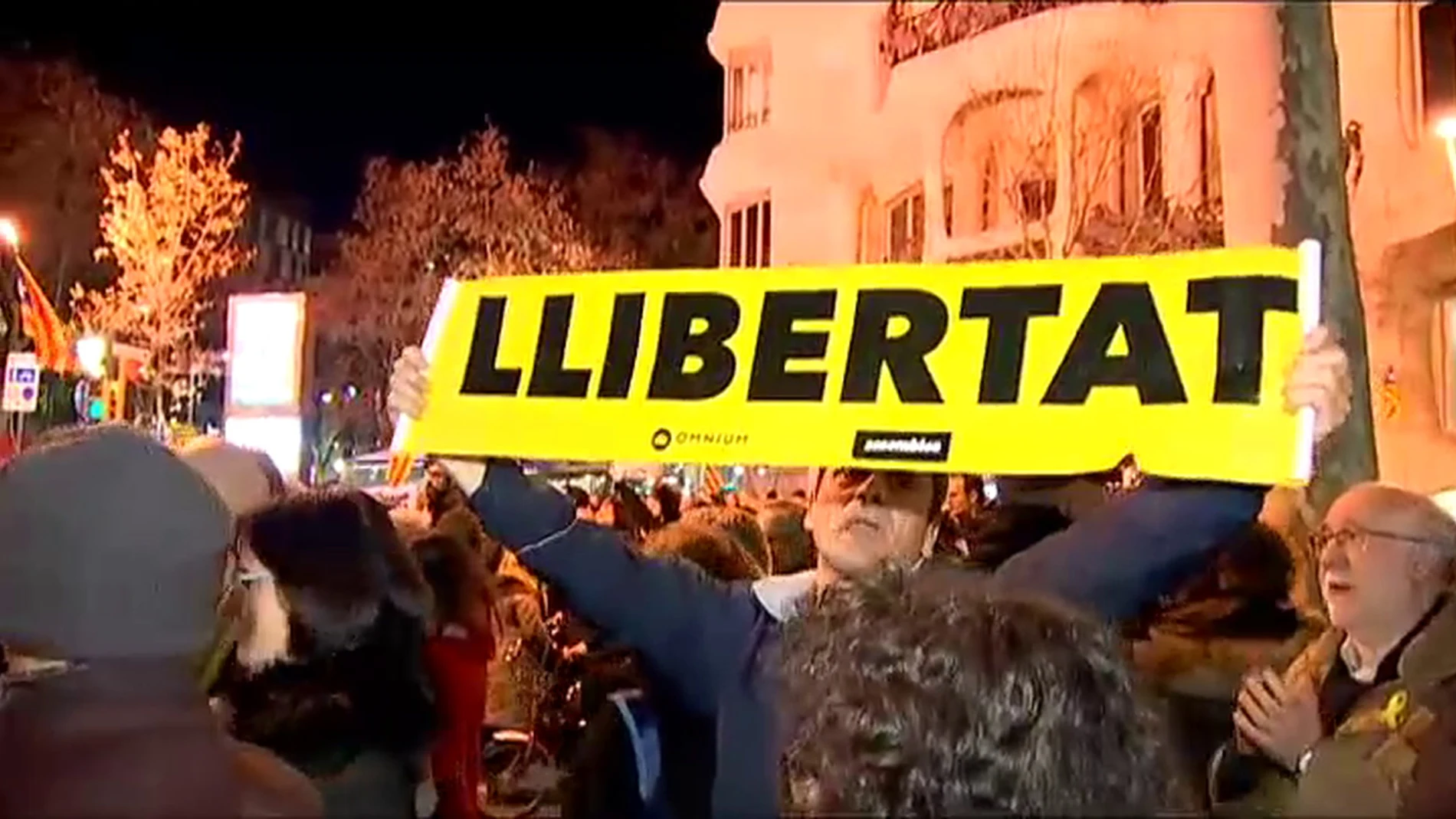 Manifestación de la ANC en Barcelona por los juicios del procès