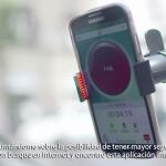 Imagen del móvil con la aplicación para lograr más seguridad al volante.