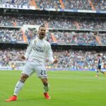 Jesé celebra el gol, que abrió el marcador en Guangzhou