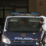 Un furgón policial a su llegada al Tribunal Supremo