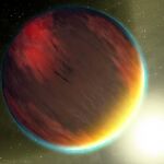 Impresión artística de un planeta de tipo júpiter caliente